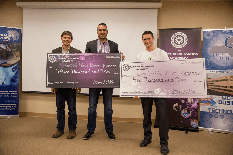 Two Teams Win Big for Their Startups at AFRL Commercialization Academy Demo Day; $20,000 Awarded